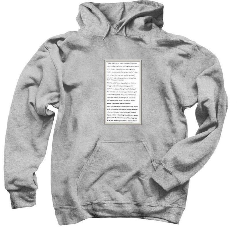 Quotes Design Gray Hoodie